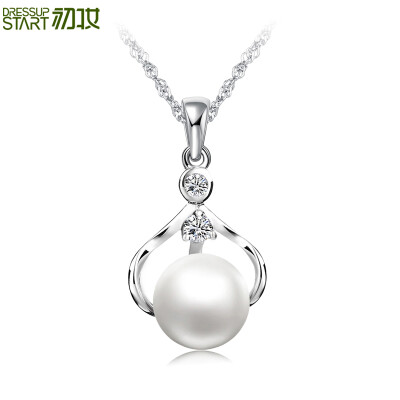 

Beginning pearl silver necklace S925 silver clavicle pearl necklace pendant beads together to send his girlfriend to send gifts to choose