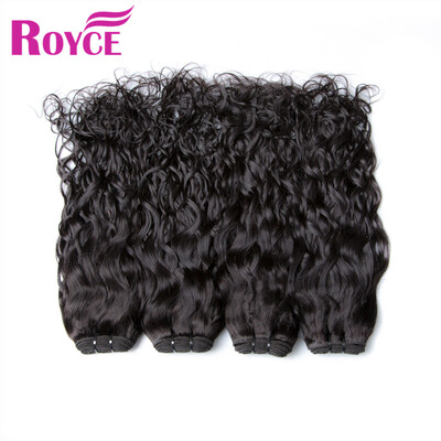 

Indian Virgin hair Water Wave 4Bundles Raw Indian Hair Wet And Wavy Water Wave Virgin Hair Human Hair Bundles Extension