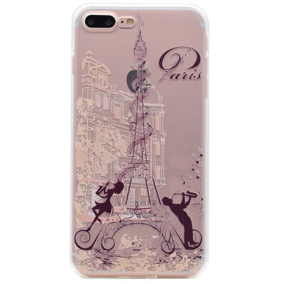 

Music tower Pattern Soft Thin TPU Rubber Silicone Gel Case Cover for IPHONE 7 Plus