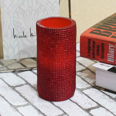 

DFL Flameless Real Wax Electronic Led Candles With TimerEmbossed Space Lattice76X152 cmfor Mothers Day Gift