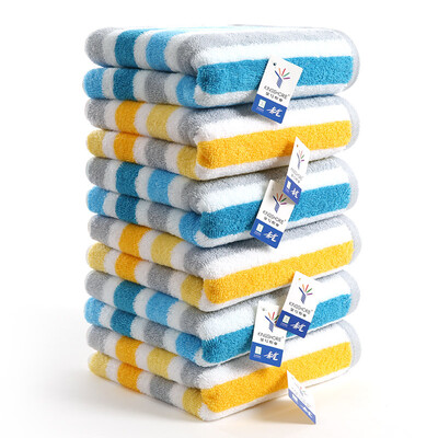 

Gold towel home textiles GA1077 cotton square satin absorbent soft face towel red blue brown mixed color 6 loaded 72 * 34cm 97g /