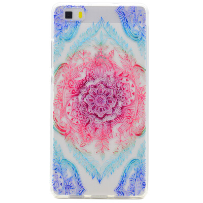 

Magic flower Pattern Soft Thin TPU Rubber Silicone Gel Case Cover for HUAWEI P8 Lite