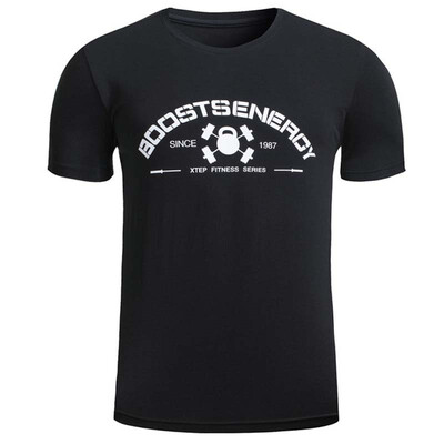 

【Jingdong Supermarket】 Xtep (XTEP) Men's Comprehensive Training T-shirt fitness clothing comfortable light breathable round neck sweat male short sleeve 883229019035 white