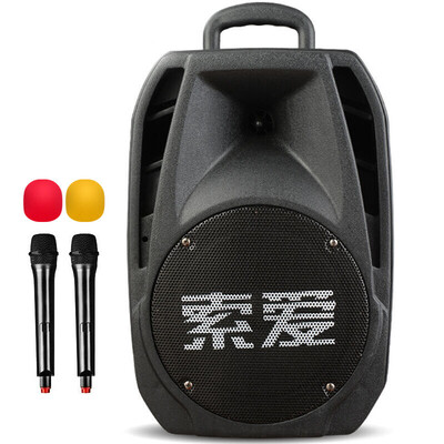 

Soaiy SAaiy SA-X7 8 inch square dance audio mobile stage outdoor Bluetooth lever speaker portable microphone double microphone