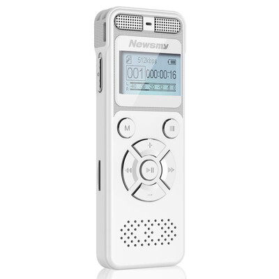 

Newman Newsmy RV29 8G white high-capacity lithium long-time recording business professional digital voice recorder PCM lossless recording conference MP3 player