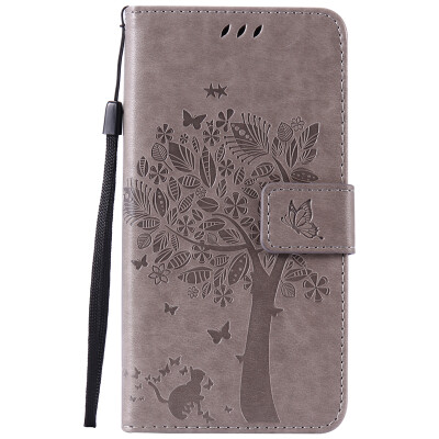 

Gray Tree Design PU Leather Flip Cover Wallet Card Holder Case for LG NEXUS 5X