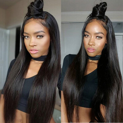 

Lace Front Human Hair Wigs For Black Women Brazilian Hair Straight Lace front Wigs With Baby Hair Glueless Lace Front Wigs