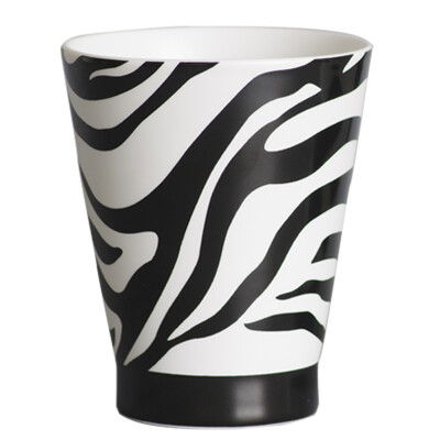 

Jingdong Supermarket Guibao Mox Cup Ranch Series Creative minimalist ceramic cup mug cup cup cup milk cup - zebra