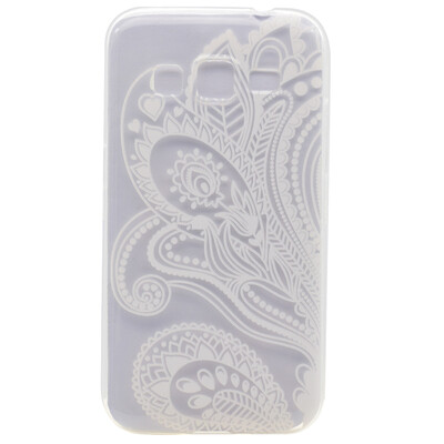 

Half flower Pattern Soft Thin TPU Rubber Silicone Gel Case Cover for Samsung Galaxy Core Prime G360