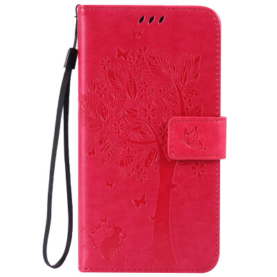 

Rose Tree Design PU Leather Flip Cover Wallet Card Holder Case for LG G4