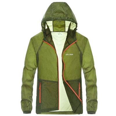 

Battlefield jeep skin clothing outdoor windbreaker men and women light breathable sun clothing couple models skin windbreaker 17019Z99015B moon blue M