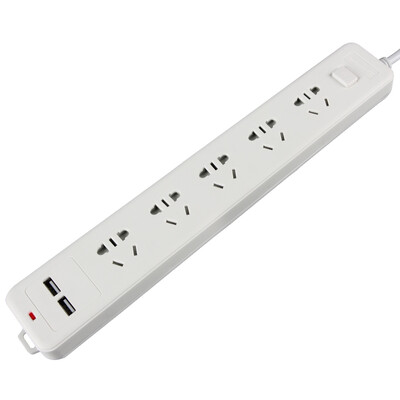 

(Lengon) XD-K106U 5-положение 1,8 м 2-отверстие 2.1A USB-разъем для зарядного гнезда Главный переключатель управления с подключаемым платой USB-плагина