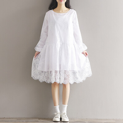 

CITYPLUS Loose Lace Dress-- CWQZ172258