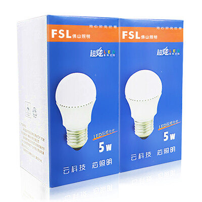 

Foshan lighting FSL LED bulb energy-saving bulb 5WE27 day spokes 6500K Hyun silver 2