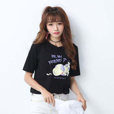 

City Plus CITYPLUS Arts Fan Long in the long paragraph coat lettering shirt round neck large size short sleeve T-shirt CWTD174161 black
