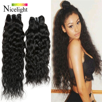 

4 Bundles Russian Water Wave Virgin Hair Human Hair free Coupon Remy Hair Bundles New Hair Ocean Natural Wave