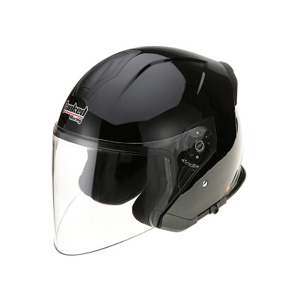 

Tanked Racing Motorcycle Helmet Electric Battery Helmet Double Lens T597 Four Seasons Universal  Code Black