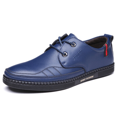 

Louis Katherine fashion Korean shoes trend men&39s business shoes round head lace casual shoes 9088 black 39