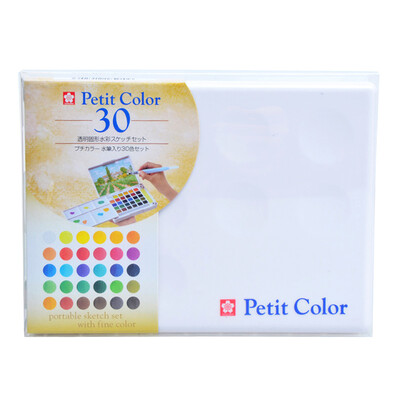 

Sakura Solid Watercolor Pigment 30 Color Kit NCW-30H Holland Terrence Portable Transparent Watercolor Sketch Painting Supplies