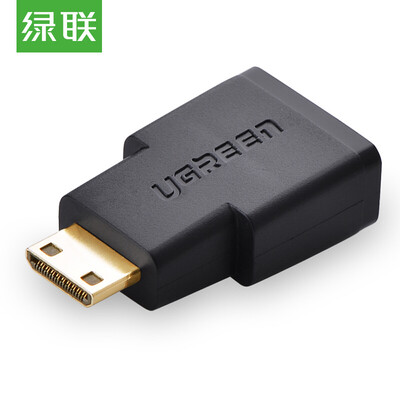 

Green Alliance UGREEN Mini HDMI to HDMI Mini HDMI adapter Mini HDMI to HDMI small turn to the big computer conversion head line 20101