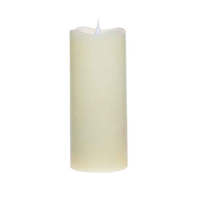 

Led Candle Flameless Moving Wick Free-Flowing 3D Effect Fireless flame Wax LED Candle Light With Timer 3"x7