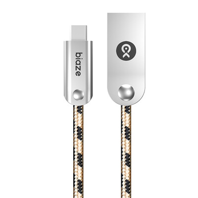 

BIAZE K13 Micro USB interface mobile phone data cable / charger line / power cord 1.2 m braided gold support Samsung / Huawei / millet / Meizu / HTC / Sony, etc.