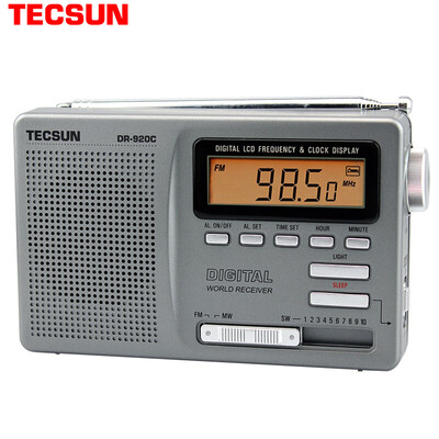 

(Tecsun) DR920C радио полный диапазон пожилых портативных радио полупроводников колледж вступительные экзамены английский четыре шесть кампуса радио цифровой дисплей (серебристо-серый)