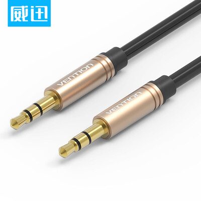 

Weining VENTION AUX car audio cable 35mm public connection cable phone audio cable headset computer line 1 m black P360AC-B100