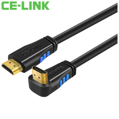 

CE-LINK HDMI cable version 20 1 meter high-definition cable version 20 bend bend computer HDTV monitor projector line support 4K 2K black 2880