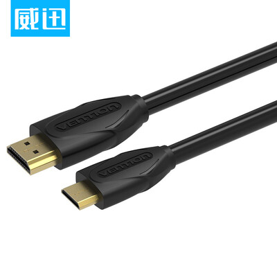 

Weining VENTION Mini HDMI cable camera flat panel TV version 14 hdmi to mini HD cable black 3 meters VAA-D02-B300