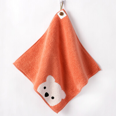 

Gold towel home textile cotton towel small towel baby handkerchief square towel soft absorbent cartoon cute red 31 31cm