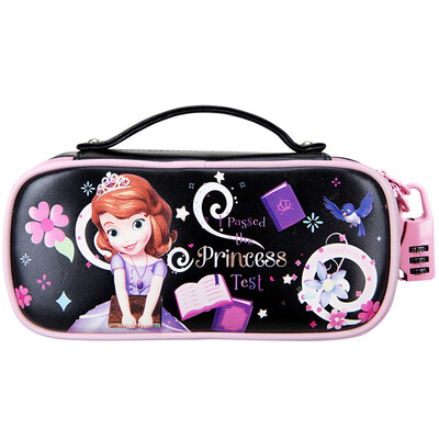 

Disney Disney Sufi Asia PU leather pen bag female student stationery multi-storey Korean version of the black