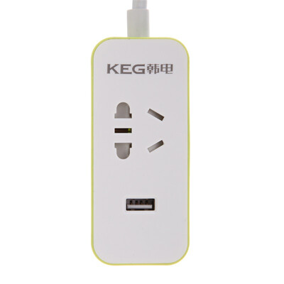 

Han Electric (KEG) HD-ZSB-01U-G лимонный зеленый 1,5 м 1 отверстие 1USB разъем для штепсельной вилки