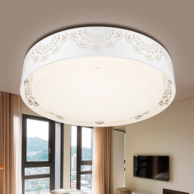 

NVC LED Ceiling Lamp Bedroom Lamp Live Room Study Lamps Two-color four-section dimming 24W upgrade EYX9040 for 10-15