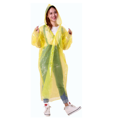 

Jing Hui think of a JH0193 raincoat outdoor men and women transparent travel long section of the rain poncho rain one-time raincoat color 10 only installed