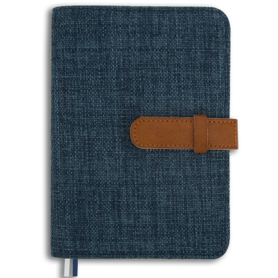 

Kinbor cotton and linen A6 hand book book / handbook calendar notepad / stationery notebook navy youth DTB6145-1