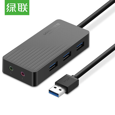 

Green UGREEN USB Splitter 20 External Independent Sound Card Free Drive HUB Hub Notebook Connection Headset Microphone 35mm Audio Converter 1m Black 30417