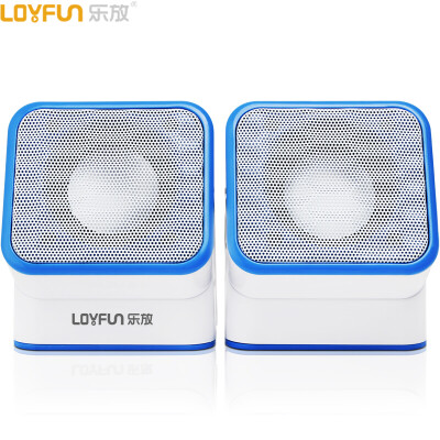 

Music release (LOYFUN) LF-809S notebook 2.0 computer small speakers audio desktop subwoofer mini multimedia audio USB power supply (blue