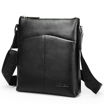 

Scarecrow (MEXICAN) men's shoulder bag head layer of leather leisure Messenger bag MMD50304M-03 black