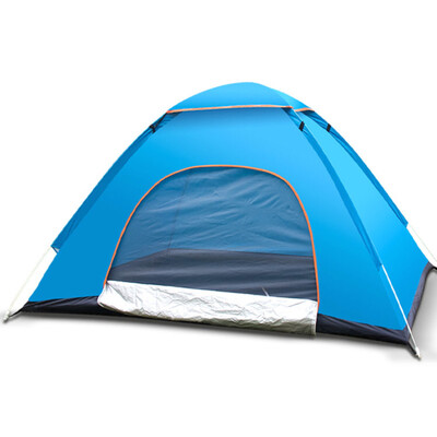 

Emblem Antelope tent outdoor tent double speed hand throw automatic tent spring camping picnic tent blue