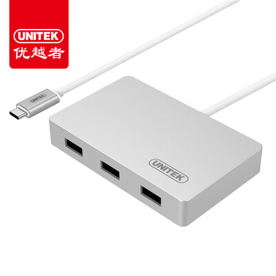 

UNITEK Type-C to USB30 splitter OTG high-speed HUB hub Apple Macbook computer music as a mobile phone with intelligent docking station Y-3190SL