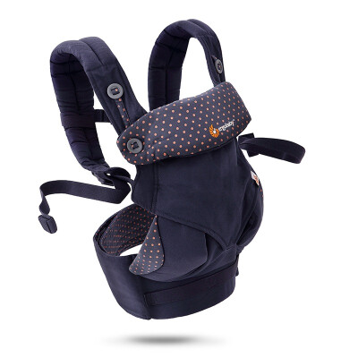 

Jingdong supermarket] ergobaby360 series of four kinds of back-way baby strap four seasons universal multi-functional baby belt - gray blue dots 4 months -3 years old