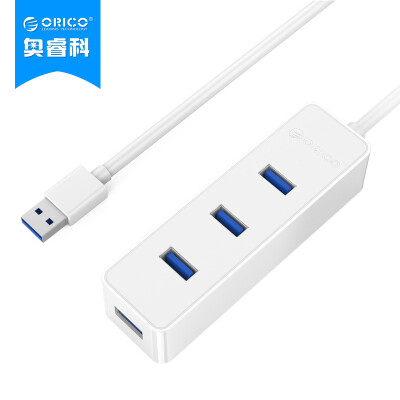 

ORICO H4U3-03 USB3.0 высокоскоростное настольное расширение 4-портовый концентратор HUB 0,3 метра ноутбук один перетащить четыре USB сплиттер белый