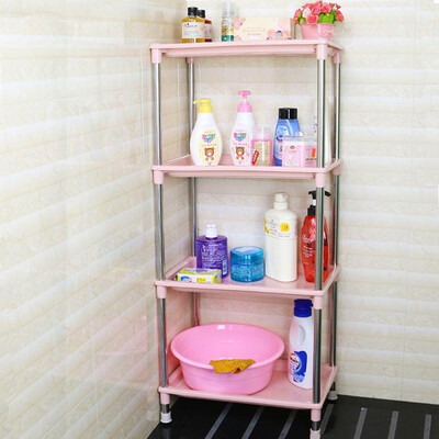

Bathroom floor racks Bathroom kitchen Multi-layer storage rack Corner frame Four layers