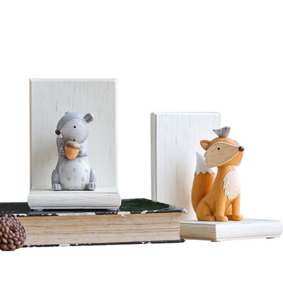 

【Jingdong Supermarket】 Yimi home creative gift to send friends birthday gift fox squirrel animal decoration gift set book book by a pair