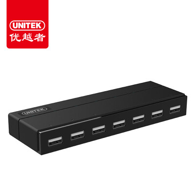 

(UNITEK) USB splitter 120CM high-speed expansion of 7 HUB hub notebook computer multi-interface converter with external power indicator Y-2191BK