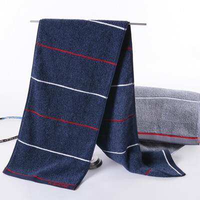 

Gold towel home textile cotton sports towel running sweat big towel single fitness towel blue 160g 120 25cm