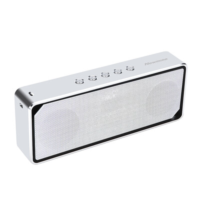 

Newman Newmine M10 Wireless Bluetooth Speaker Metal Audio Phone Computer Universal Subwoofer Card Stereo Subwoofer Silver