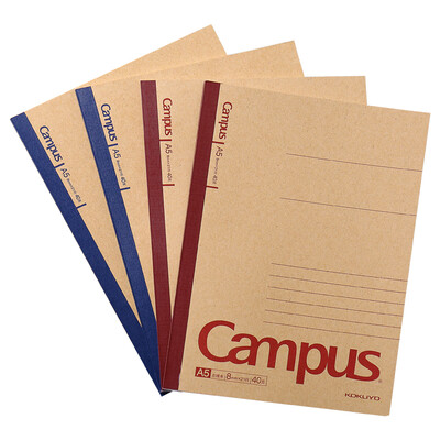 

KOKUYO Campus Kraft Paper Wireless Bindingbook Notepad Soft Copy A5 40 Page 4 This color comes with WCN-CNB3415