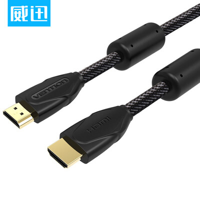 

WDC (VENTION) HDMI цифровая линия высокой четкости hdmi line 1.4 проектор для телевизора с ТВ-приставкой для кабельного телевидения с поддержкой 3D 1,5 м черный VAA-B04-M150